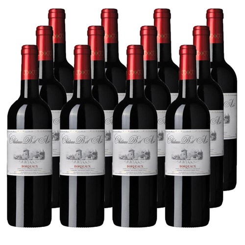 Case of 12 Chateau Bel Air Bordeaux 75cl Red Wine